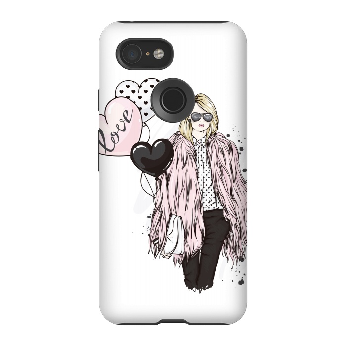 Pixel 3 StrongFit Fashion Woman in Love by ArtsCase