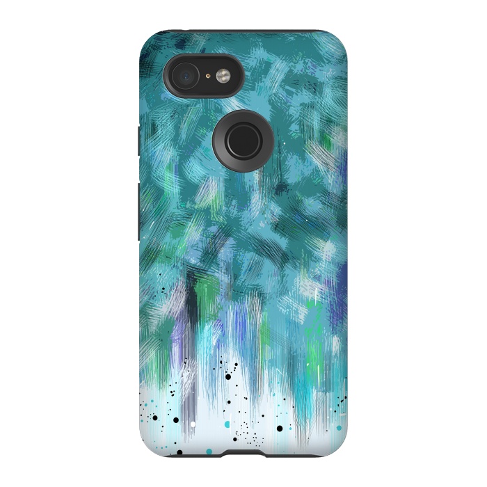 Pixel 3 StrongFit Water waves abstract art  by Josie