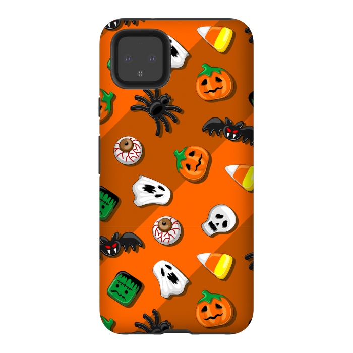 Pixel 4XL StrongFit Halloween Spooky Candies Party by BluedarkArt