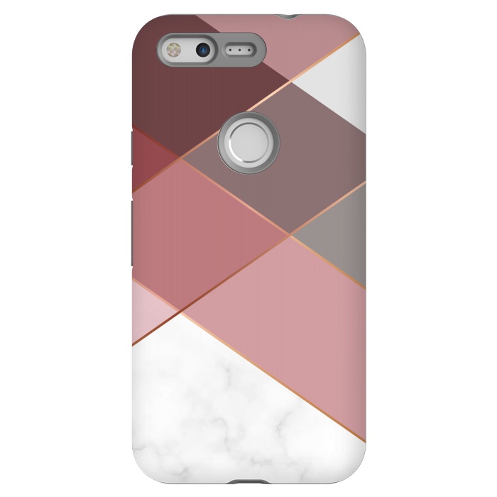 Pixel StrongFit Marble Pattern Polygonal Lines by ArtsCase