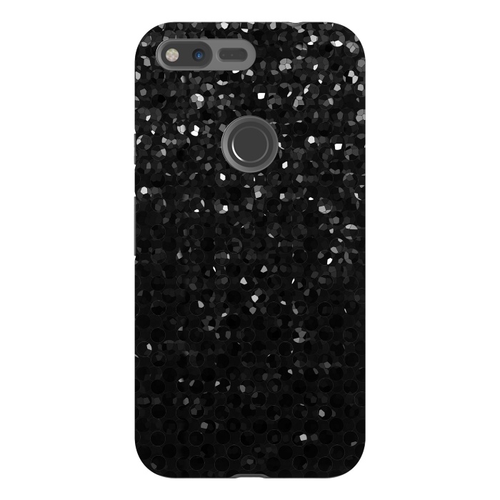 Pixel XL StrongFit Black Crystal Bling Strass G283 by Medusa GraphicArt