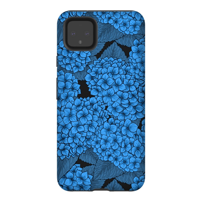 Pixel 4XL StrongFit Blue hydrangea by Katerina Kirilova