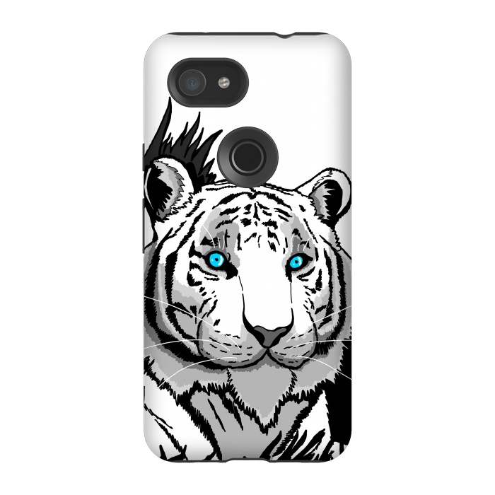 Pixel 3A StrongFit The white tiger by Steve Wade (Swade)