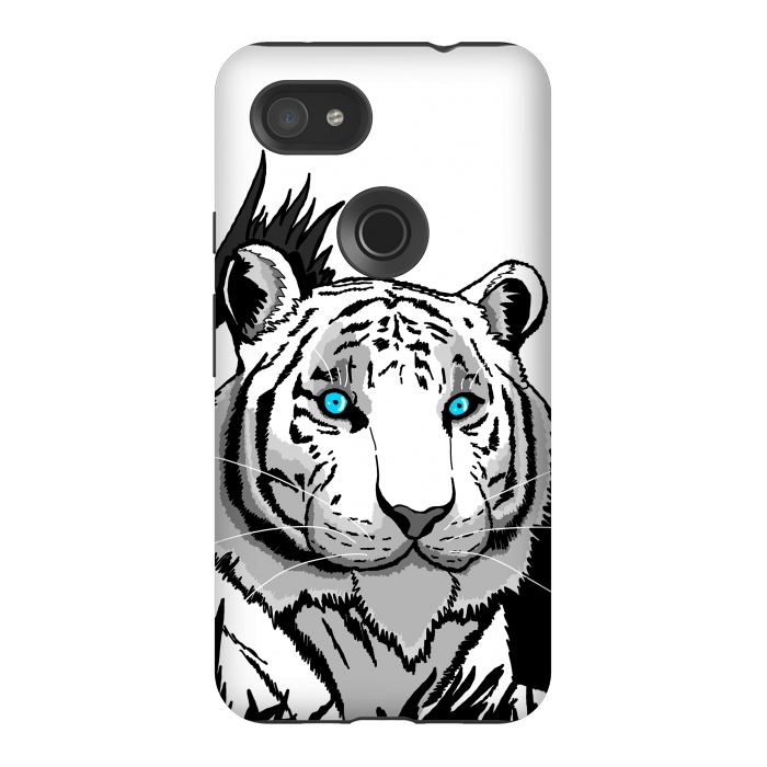 Pixel 3AXL StrongFit The white tiger by Steve Wade (Swade)