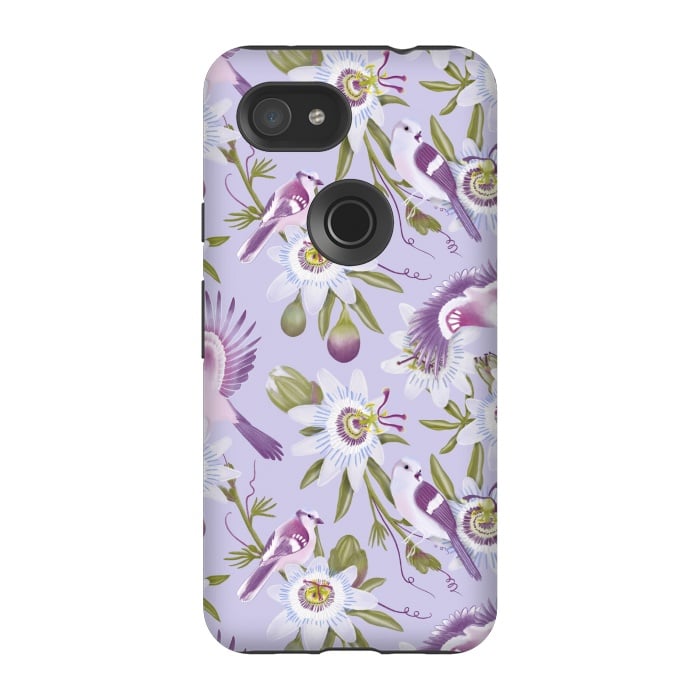 Pixel 3A StrongFit Passion Flowers by Tishya Oedit