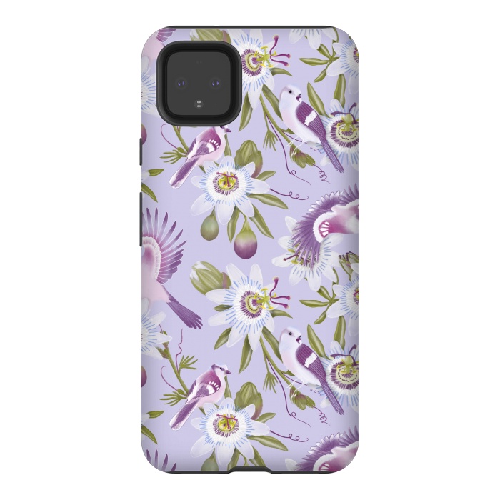 Pixel 4XL StrongFit Passion Flowers by Tishya Oedit