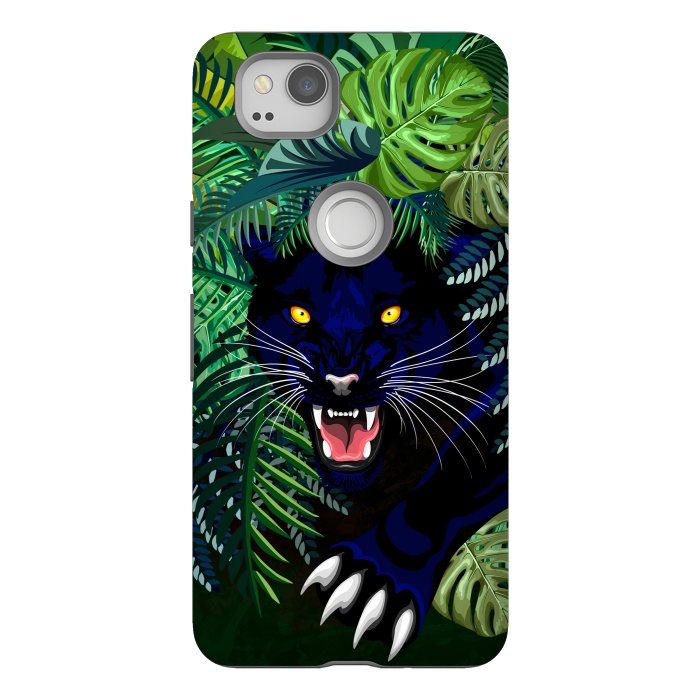 Pixel 2 StrongFit Black Panther Spirit coming out from the Jungle by BluedarkArt