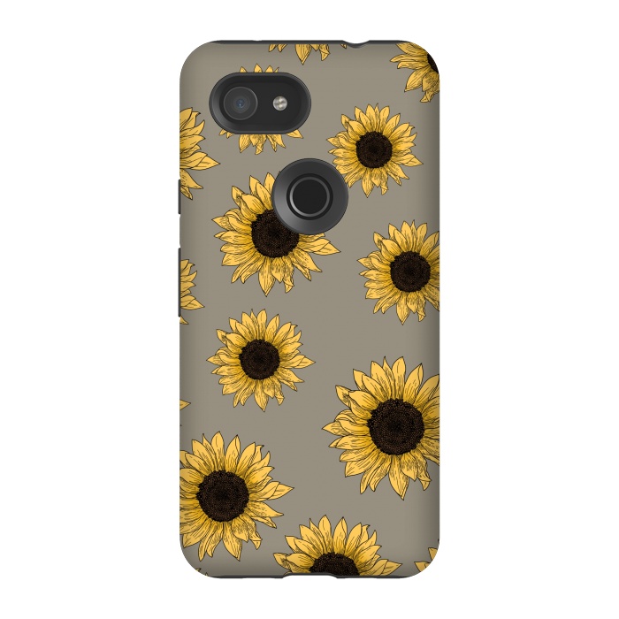 Pixel 3A StrongFit Sunflowers by Jms