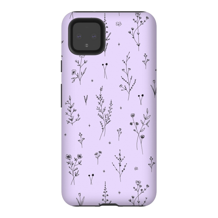 Pixel 4XL StrongFit Magic Wildflowers by Anis Illustration