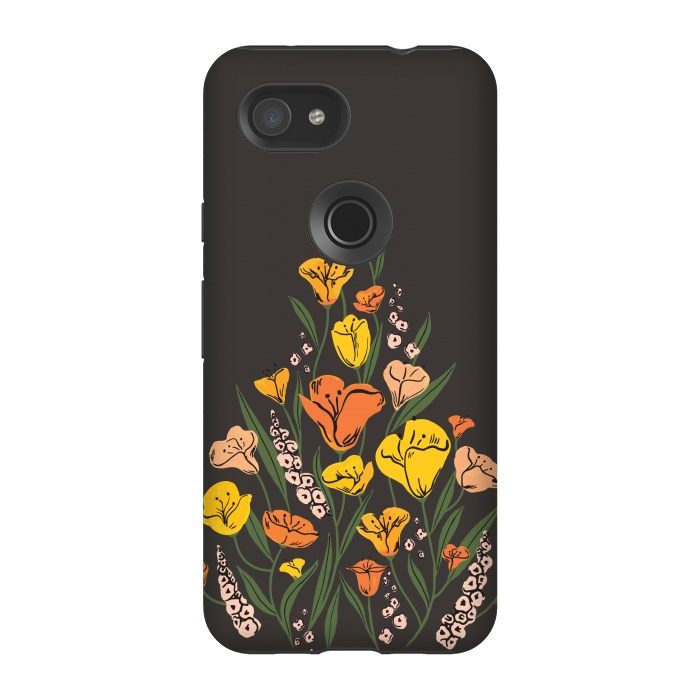 Pixel 3A StrongFit Wild Poppies by Melissa Lee