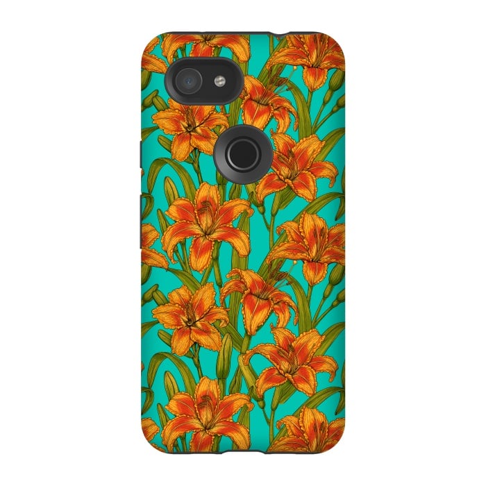 Pixel 3A StrongFit Tawny daylily flowers  by Katerina Kirilova