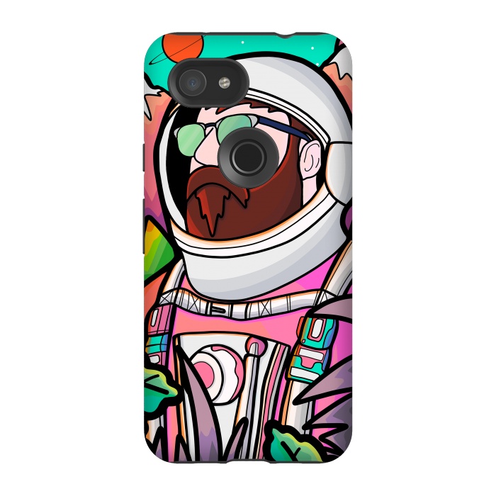 Pixel 3A StrongFit Pastel astronaut by Steve Wade (Swade)