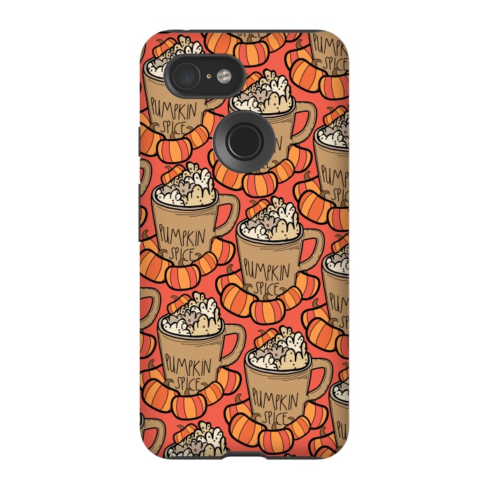 Pixel 3 StrongFit Pattern pumpkin spice by Steve Wade (Swade)