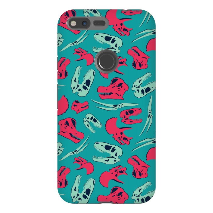 Pixel XL StrongFit Skull Roll - Teal by Melissa Lee