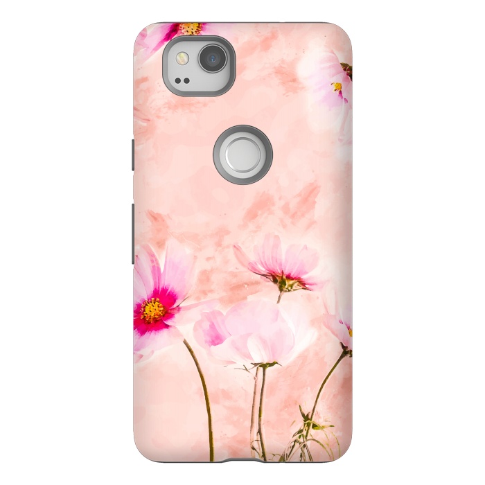 Pixel 2 StrongFit Pink Spring Flower by Creativeaxle