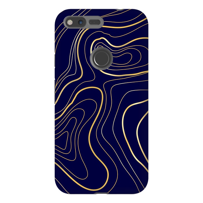 Pixel XL StrongFit golden abstract lines by MALLIKA