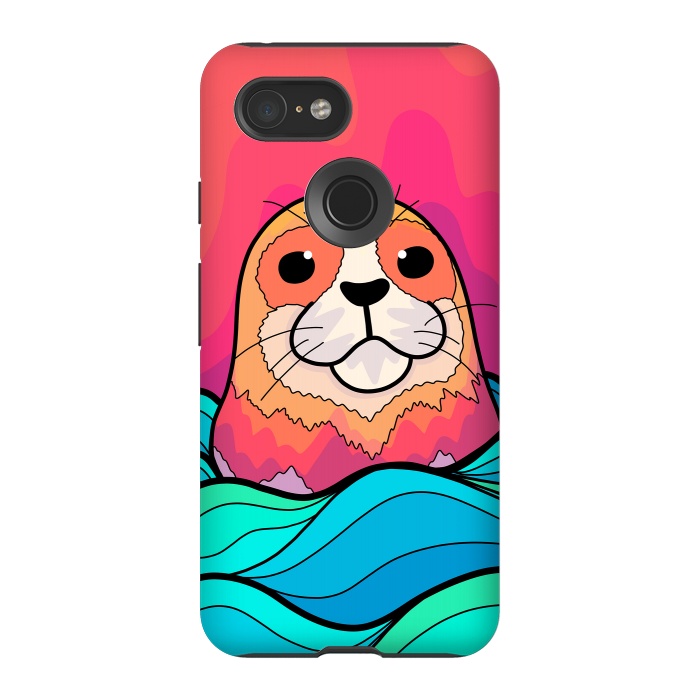 Pixel 3 StrongFit The happy seal by Steve Wade (Swade)