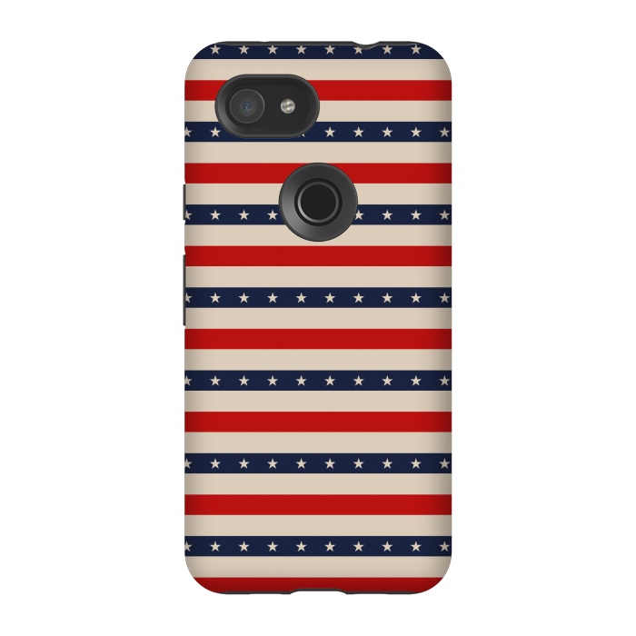 Pixel 3A StrongFit Patriotic Pattern by TMSarts