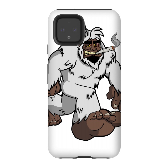 Pixel 4 StrongFit Chillin' Yeti by Area51 Designs