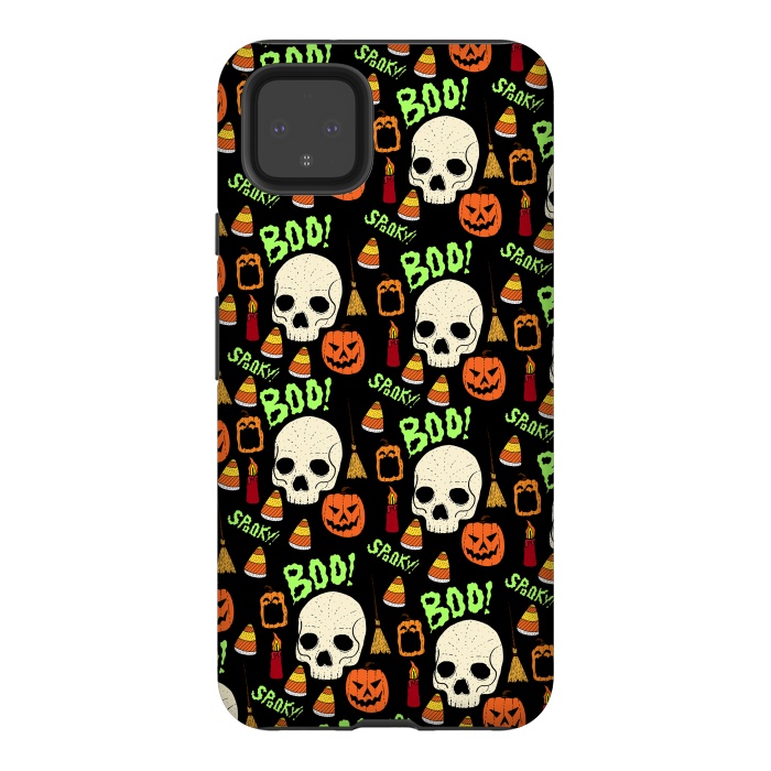 Pixel 4XL StrongFit Halloween pattern by Steve Wade (Swade)