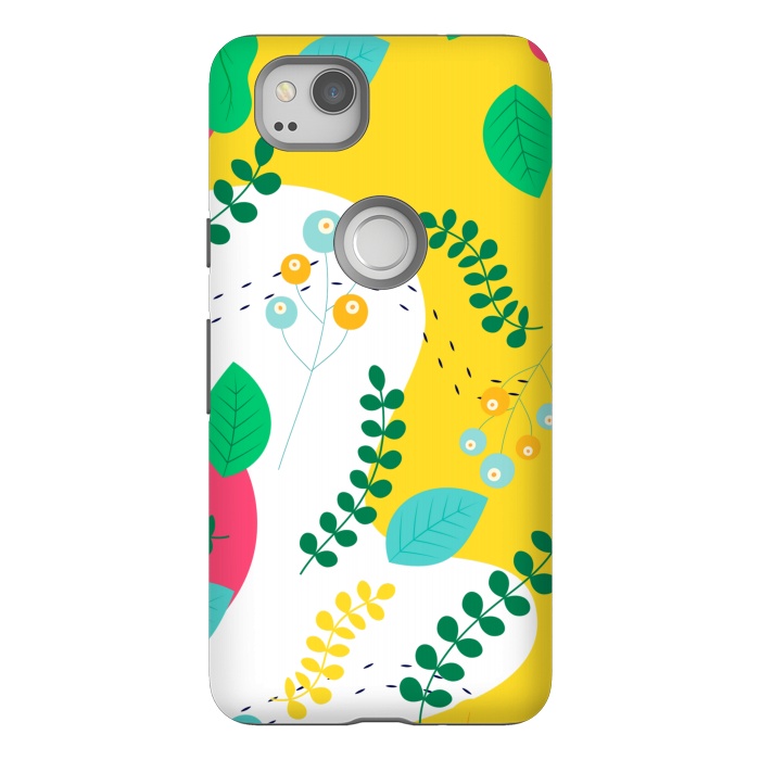 Pixel 2 StrongFit ABSTRACT FLORAL PATTERN 3  by MALLIKA