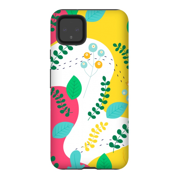 Pixel 4XL StrongFit ABSTRACT FLORAL PATTERN 3  by MALLIKA