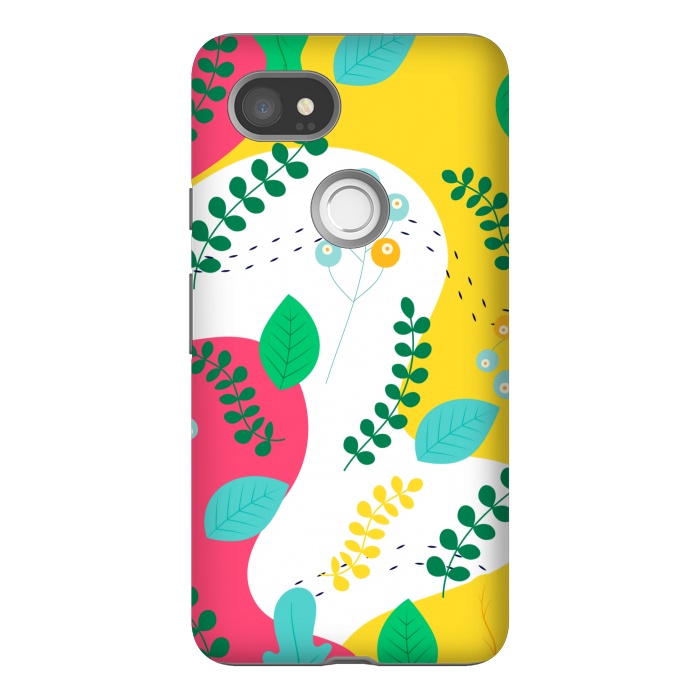 Pixel 2XL StrongFit ABSTRACT FLORAL PATTERN 3  by MALLIKA