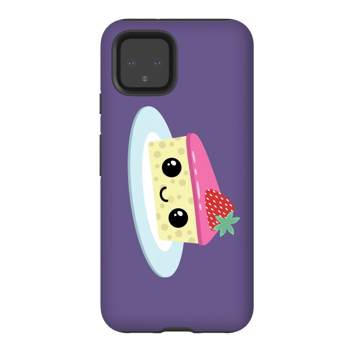 Pixel 4 StrongFit Cute cheesecake by Laura Nagel
