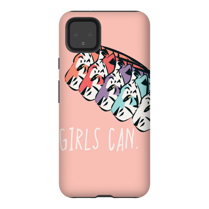 Pixel 4XL StrongFit Girls can, pink by Jelena Obradovic
