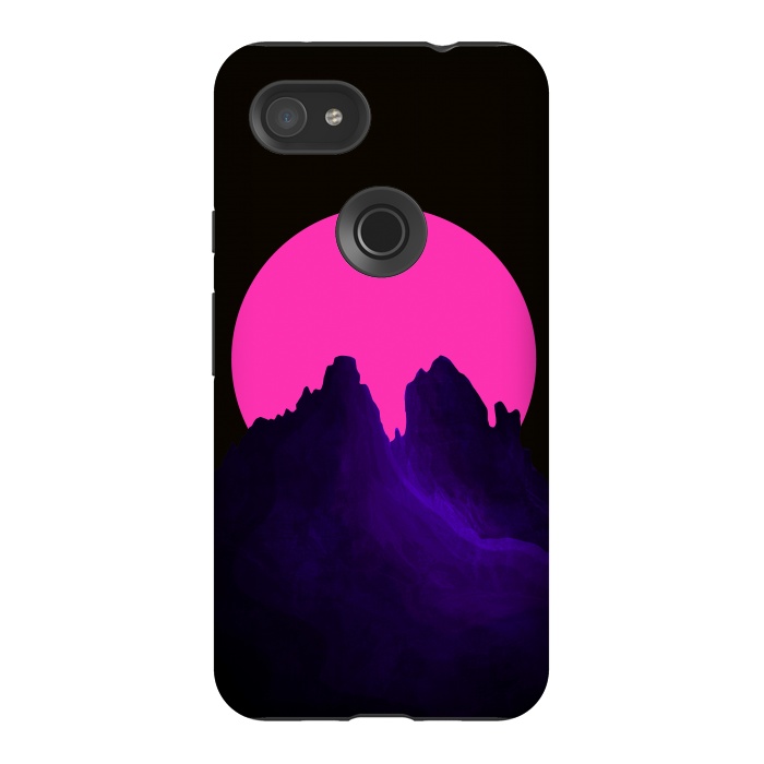 Pixel 3AXL StrongFit The great pink moon by Steve Wade (Swade)