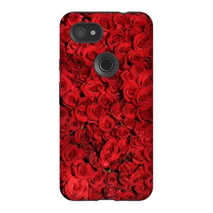 Pixel 3AXL StrongFit Red Roses by Winston