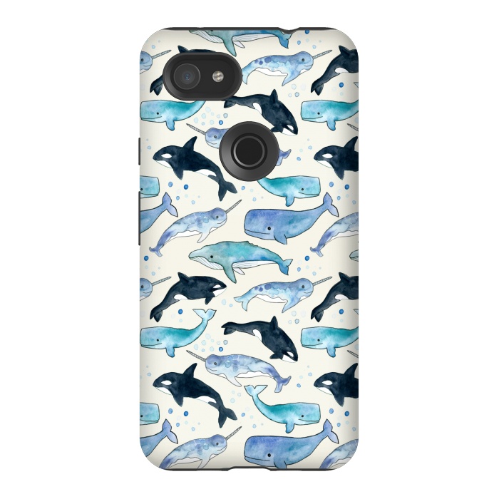 Pixel 3AXL StrongFit Whales, Orcas & Narwhals by Tangerine-Tane