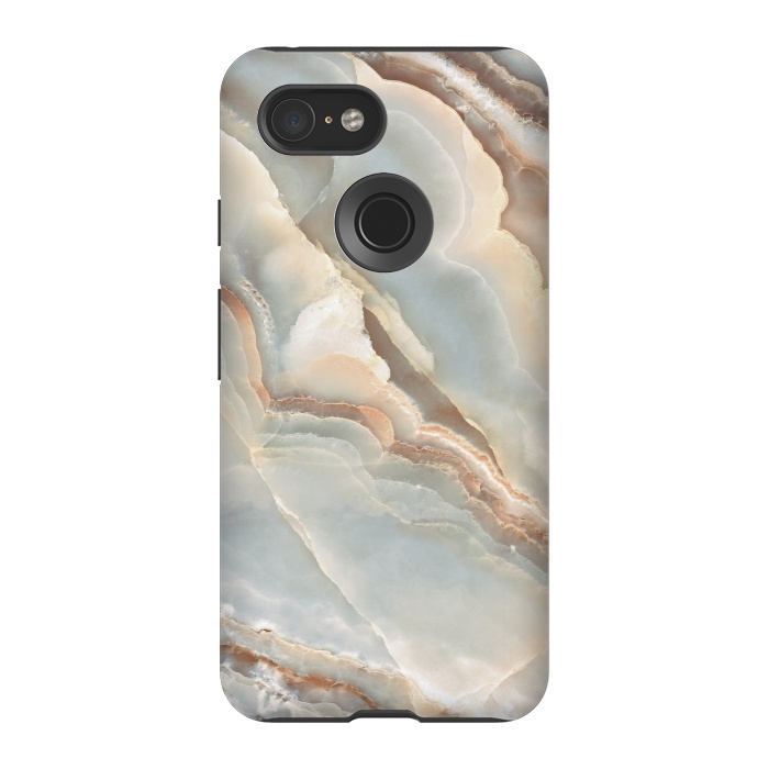 Pixel 3 StrongFit Onyx Marble Design by ArtsCase