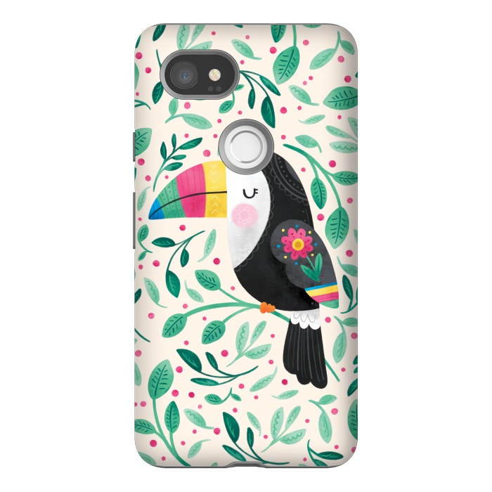 Pixel 2XL StrongFit Cheeky Toucan by Noonday Design