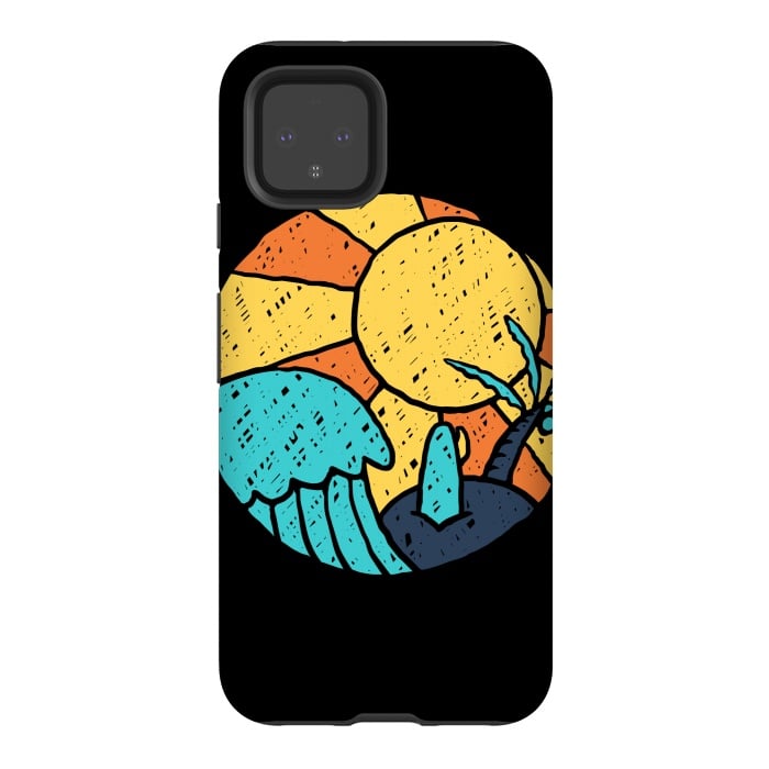 Pixel 4 StrongFit Beach Vibes by Afif Quilimo