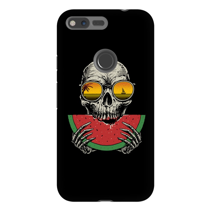 Pixel XL StrongFit Watermelon Skull by Afif Quilimo
