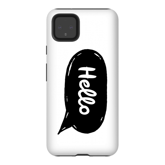 Pixel 4XL StrongFit Hello by Laura Nagel