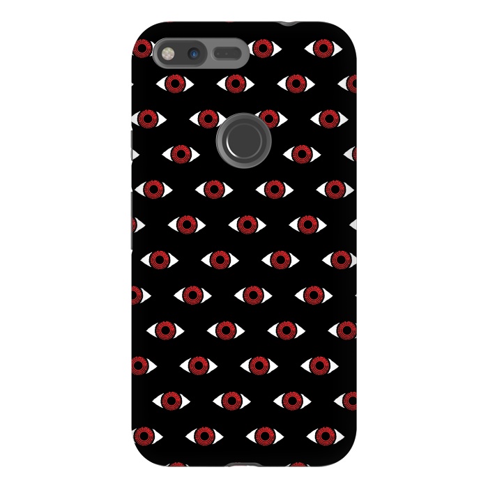 Pixel XL StrongFit Red eye pattern by Laura Nagel