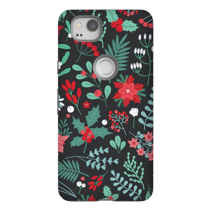 Pixel 2 StrongFit Beautiful Christmas Fully Floral Pattern by ArtsCase