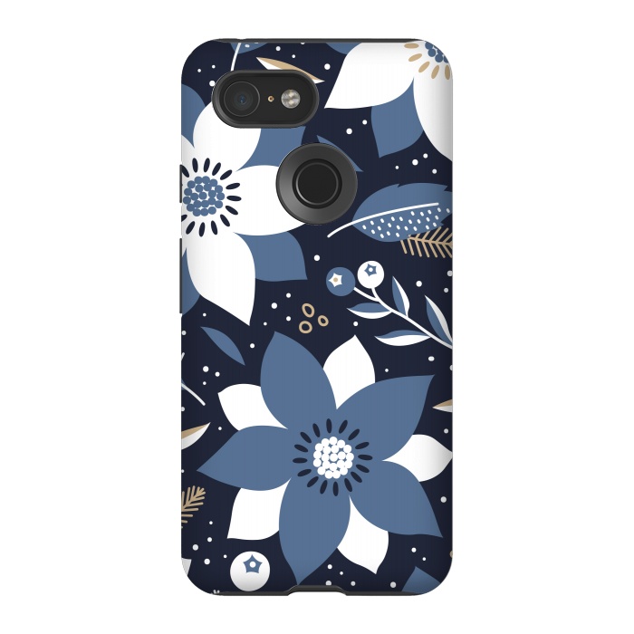 Pixel 3 StrongFit Festive Floral Design by ArtsCase