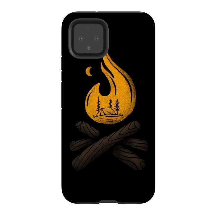 Pixel 4 StrongFit Camp & Bonfire by Afif Quilimo