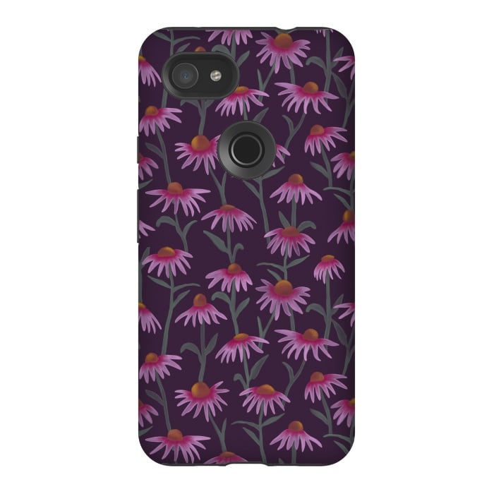 Pixel 3AXL StrongFit Echinacea Flowers by Tishya Oedit