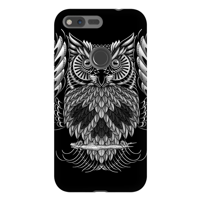 Pixel XL StrongFit Owl Skull Ornate (Dark) by Afif Quilimo