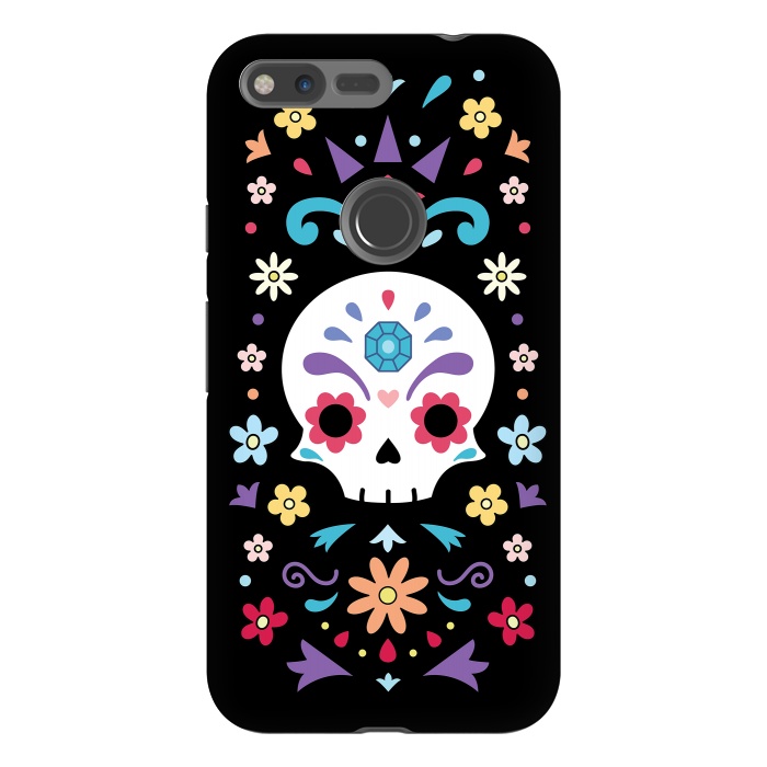 Pixel XL StrongFit Cute day of the dead by Laura Nagel