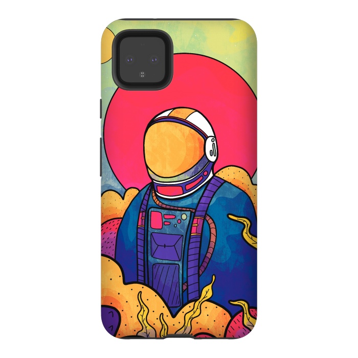 Pixel 4XL StrongFit The planet explorer by Steve Wade (Swade)