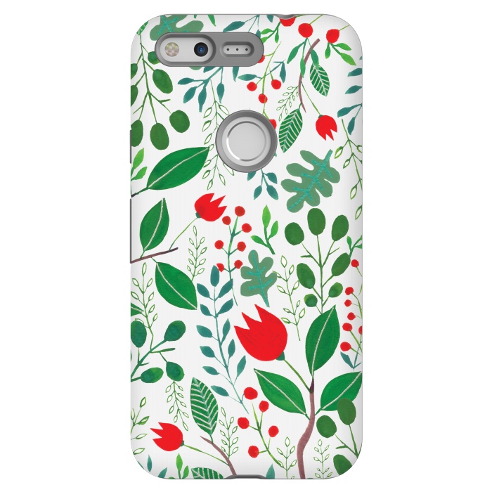 Pixel StrongFit Christmas Floral White by Hanny Agustine