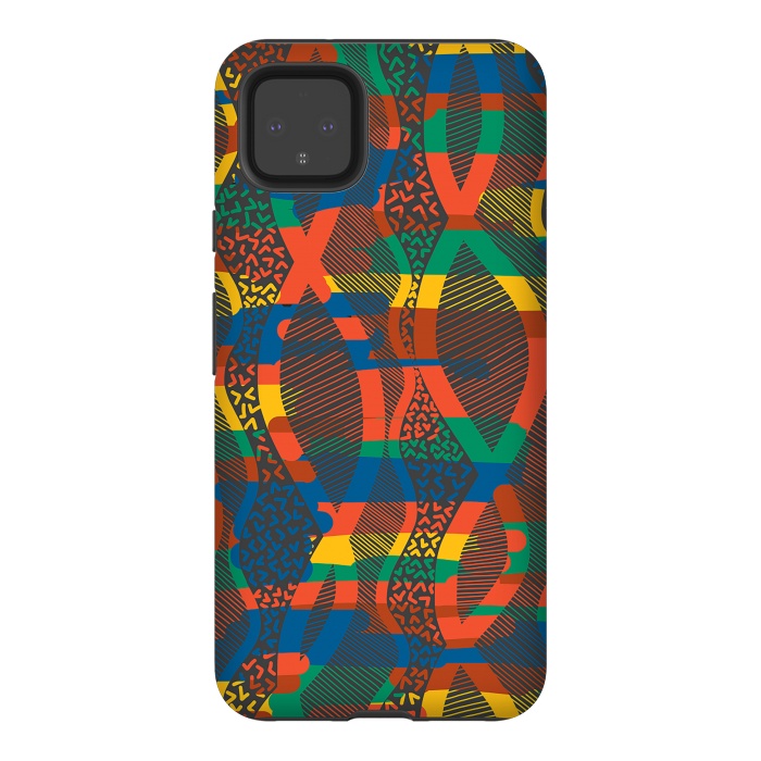 Pixel 4XL StrongFit African Lineart by Hanny Agustine