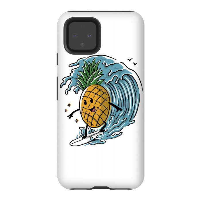 Pixel 4 StrongFit Pineapple Surfing by Afif Quilimo