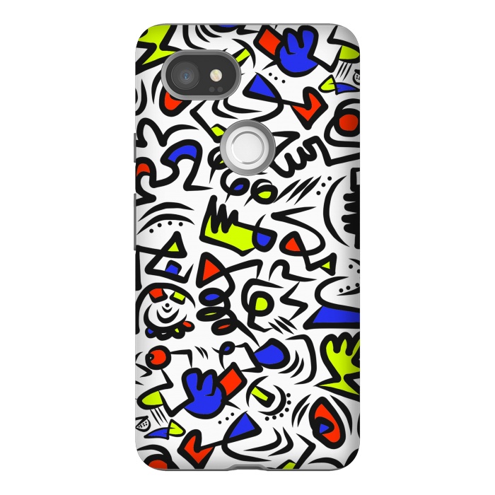 Pixel 2XL StrongFit Mondrian Abstract by Hanny Agustine