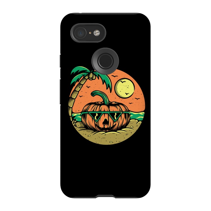 Pixel 3 StrongFit Pumpkin Summer by Afif Quilimo